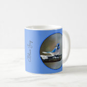 Mug Peinture Jay Bleu - Art Oiseau Original (Devant droit)