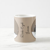 Mug Peinture Junco foncée - Art original pour oiseaux (Centre)