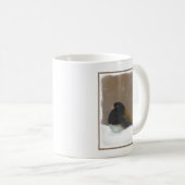 Mug Peinture Junco foncée - Art original pour oiseaux (Devant droit)