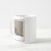 Mug Peinture Junco foncée - Art original pour oiseaux (Devant gauche)