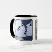 Mug Peinture "Just a Kiss" sur un (Devant gauche)