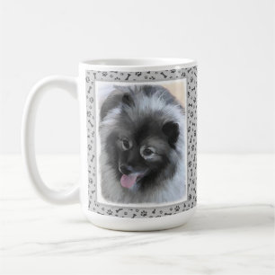 Mug Peinture Keeshond Bailey - Cute Original Chien Art