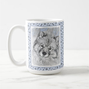 Mug Peinture Keeshond Beth - Joli art original chien