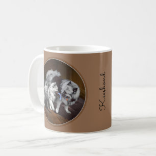 Mug Peinture Keeshond Playtime - Jolie art original ch