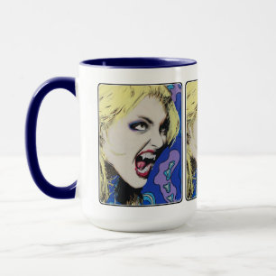 Mug Peinture "Kiss Hard" sur un