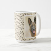 Mug Peinture malinoise belge - Beau art original de ch (Devant droit)