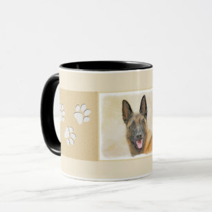 Mug Peinture Malinoise belge - Cute Original Chien Art
