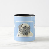 Mug Peinture Mastiff (Fawn) anglaise - Art Chien origi (Centre)