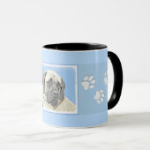 Mug Peinture Mastiff (Fawn) anglaise - Art Chien origi (Devant droit)