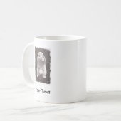 Mug Peinture mignonne de lapin se reposant (Devant gauche)