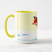 Mug Peinture mignonne d'un Renard Rouge. Commandez dès (Gauche)