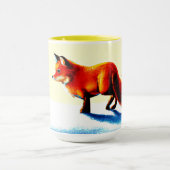 Mug Peinture mignonne d'un Renard Rouge. Commandez dès (Centre)