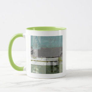Mug Peinture moderne avec lettres assorties