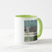 Mug Peinture moderne avec lettres assorties (Devant droit)