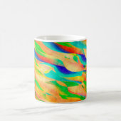 Mug peinture multicolore art fond d'écran abstrait (Centre)