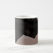Mug Peinture multimédia mixte, design abstrait minimal (Centre)