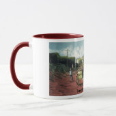 Mug Peinture murale 1910 de voies ferrées (Gauche)