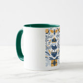 Mug Peinture Murale Botanique et Animale Abstraite (Devant gauche)