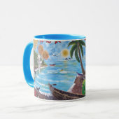 Mug Peinture murale du Costa Rica (Devant gauche)