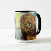 Mug Peinture mystique en Lion de Cristal "Nouveaux Mon (Devant droit)