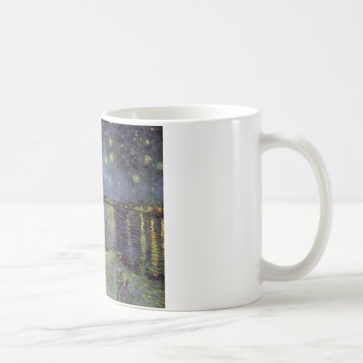 Mug Peinture nocturne étoilée de Van Gogh (Droite)