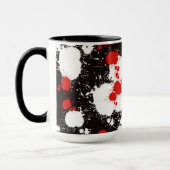 Mug Peinture noire, blanche et rouge (Gauche)