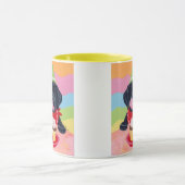 Mug Peinture noire de petit gâteau d'anniversaire de (Centre)