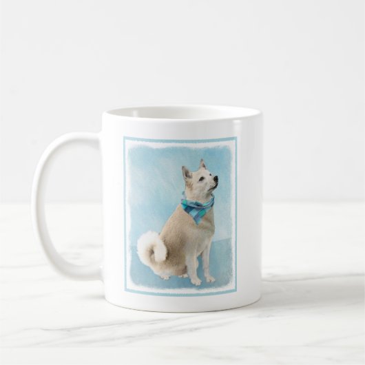 Mug Peinture norvégienne Buhund - jolie art original c (Gauche)