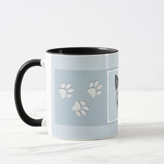 Mug Peinture norvégienne Elkhound - Art original Chien (Gauche)
