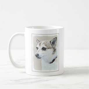 Mug Peinture norvégienne Lundehund - Art original chie