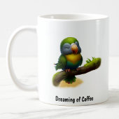 Mug Peinture numérique d'un joli perroquet masqué