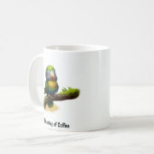 Mug Peinture numérique d'un joli perroquet masqué (Devant gauche)