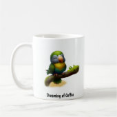 Mug Peinture numérique d'un joli perroquet masqué (Gauche)