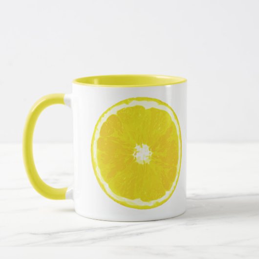Mug Peinture numérique en tranches de citron (Gauche)