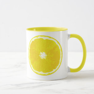 Mug Peinture numérique en tranches de citron