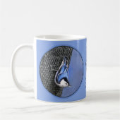 Mug Peinture Nuthatch à poitrine blanche Art original (Gauche)