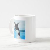 Mug Peinture Orca (Devant gauche)