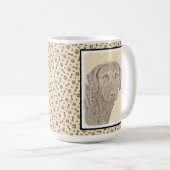 Mug Peinture originale de chien par Retriever de Chesa (Devant droit)