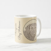 Mug Peinture originale de chien par Retriever de Chesa (Devant droit)