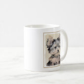 Mug Peinture originale de chiot Yorkshire Terrier (Devant droit)