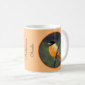 Mug Peinture Oriole - Art Oiseau Original (Devant droit)