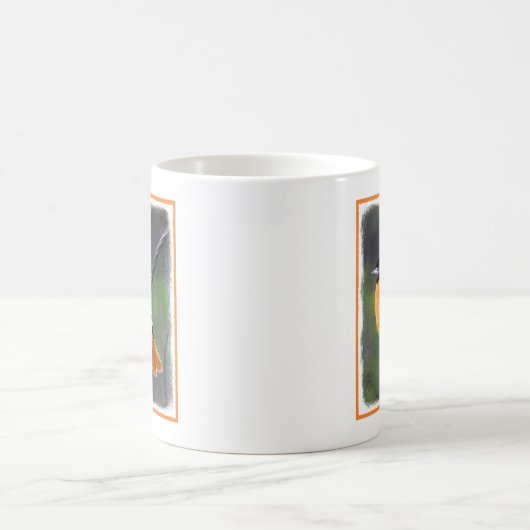 Mug Peinture Oriole - Art Oiseau Original (Centre)