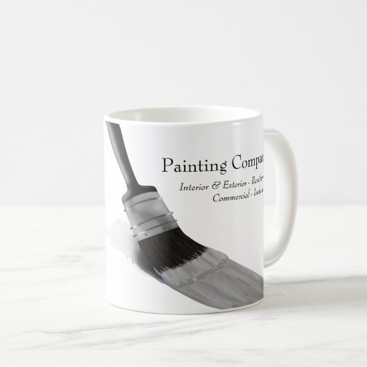 Mug Peinture Peintre Service Société Brush Grey (Devant droit)