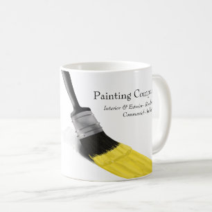 Mug Peinture Peintre Service Société Pinceau Jaune