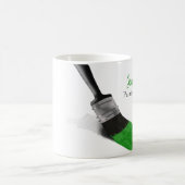 Mug Peinture Peintre Service Société Pinceau vert (Centre)