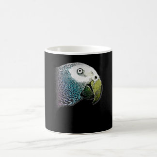 Mug Peinture | Peinture à la tête de perroquet
