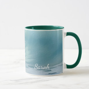 Mug Peinture personnalisée des vagues de plage