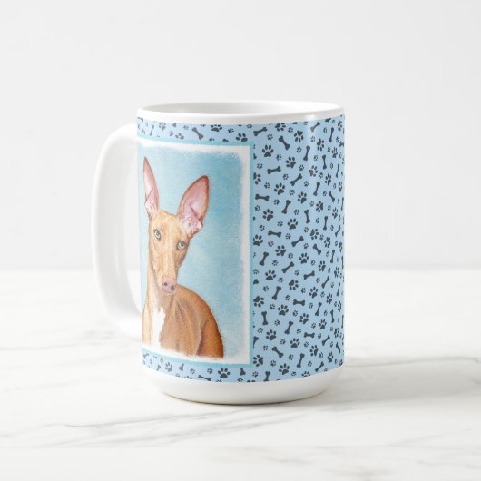 Mug Peinture Pharaon Hound - Cute Original Chien Art (Devant gauche)