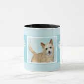 Mug Peinture Podengo Pequeno portugaise - Art original (Centre)