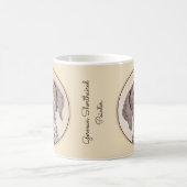 Mug Peinture pointeur germanique à pois court - Chien  (Centre)